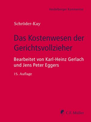 cover image of Das Kostenwesen der Gerichtsvollzieher, eBook